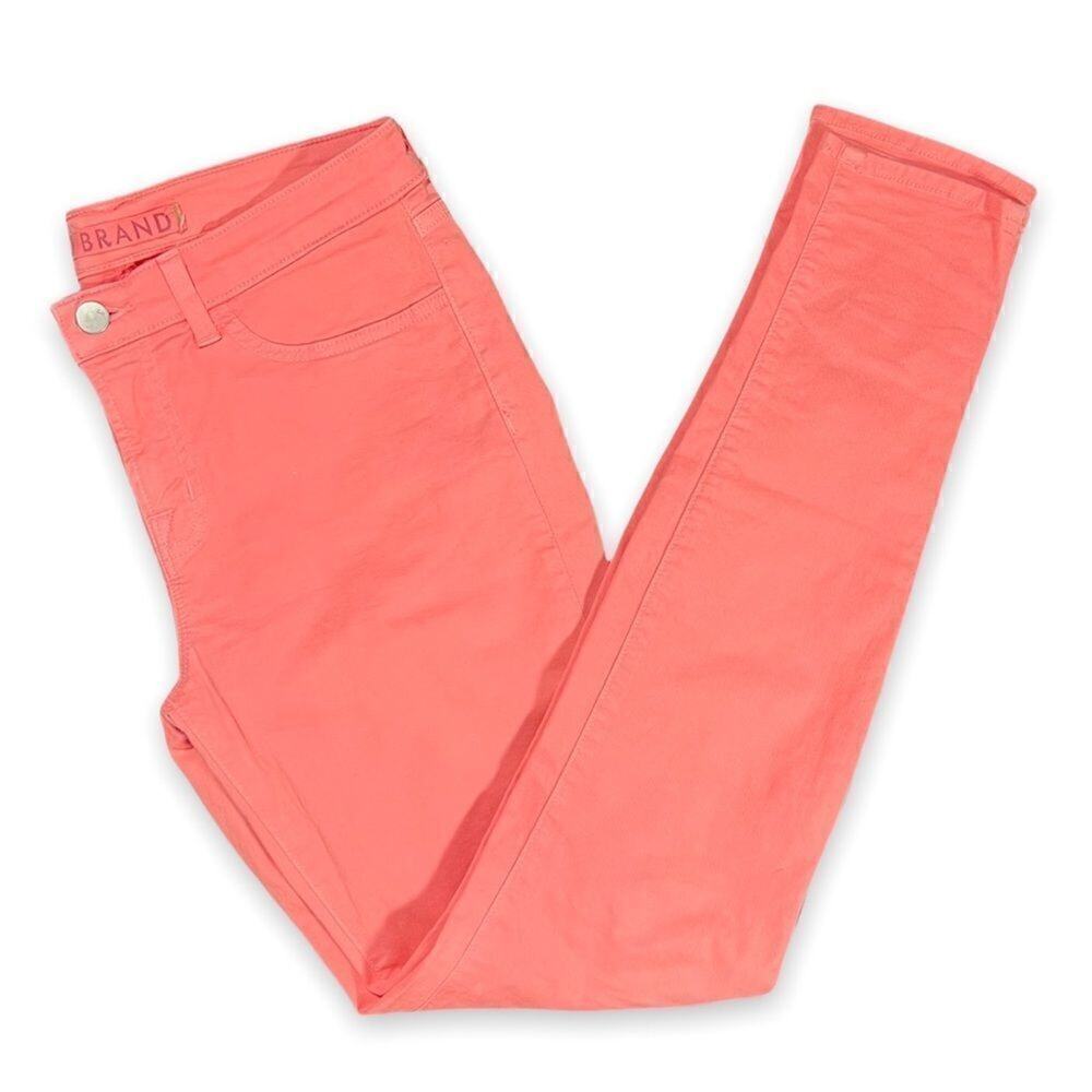 J Brand Skinny Leg Jeans Coral Womens 28 811K120 Stretch Denim